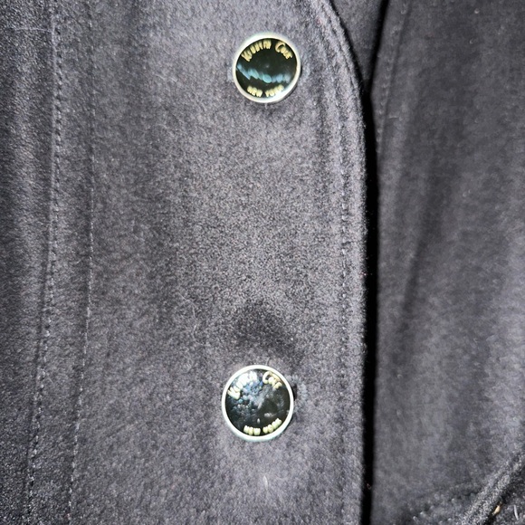 KENNETH Cole New York Recycled Wool Button Up Belted Fully Lined Pea Coat - Picture 10 of 15